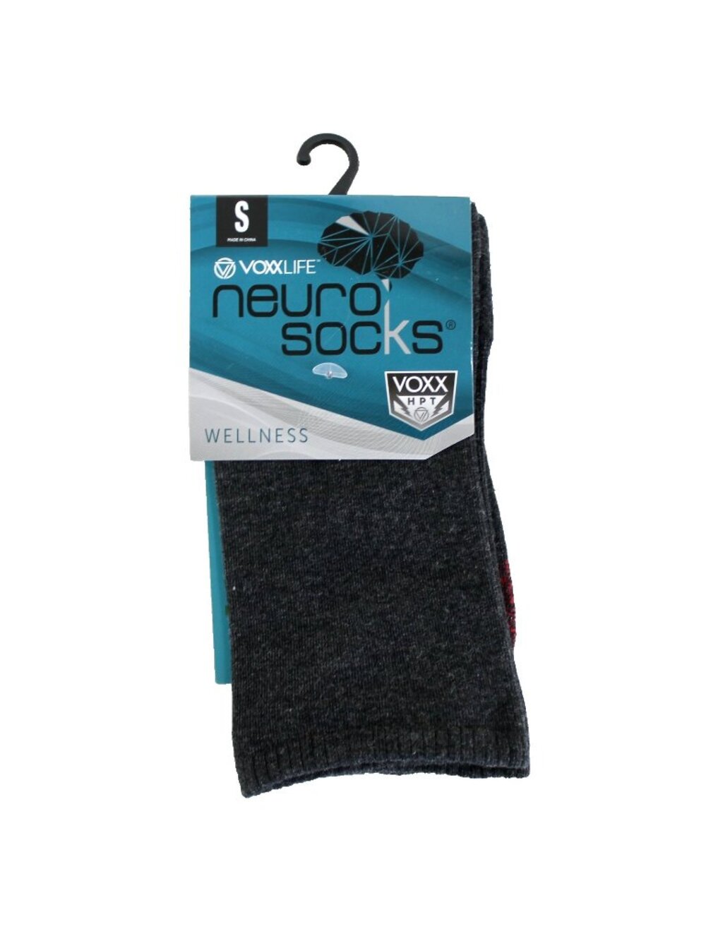Voxx Life Neuro Wellness Crew Socks Size S Womens 4-7 Gray NEW
